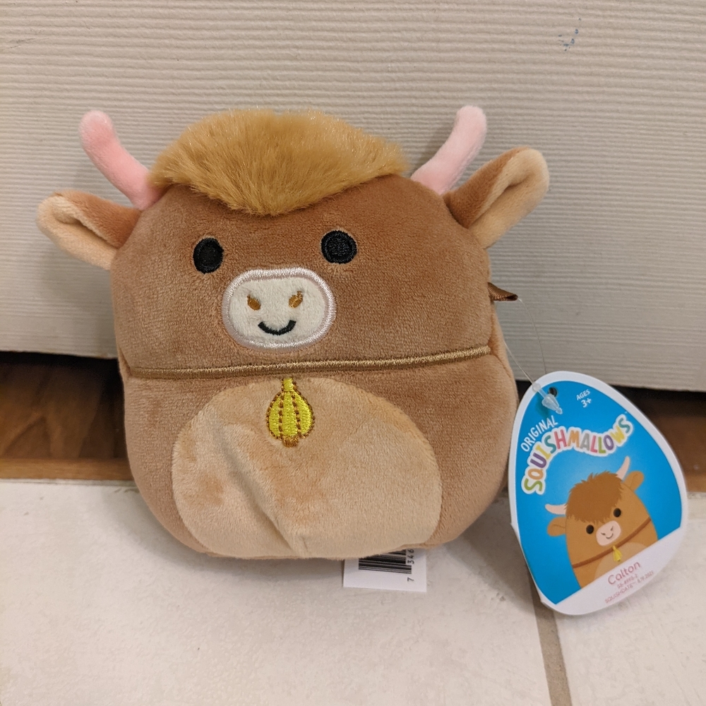 Calton The highland cow squishmallow 4.5 bnwt